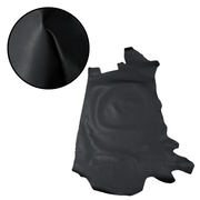 Embossed Saffiano, 12-13 Sq Ft Cowhide Sides, Finest Black / 12.7 | The Leather Guy