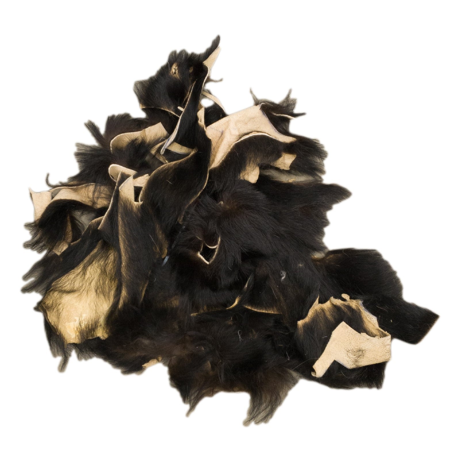 Hair on Black Bear, Craft Pieces, 1 pound Scrap Mix, | The Leather Guy