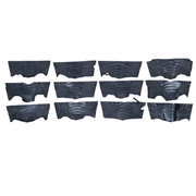 Caiman Project Piece Bundles, Various Colors Genuine Hide, Black Bellies / 12 Pack / Small | The Leather Guy