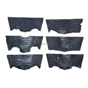 Caiman Project Piece Bundles, Various Colors Genuine Hide, Black Bellies / 6 Pack / Small | The Leather Guy