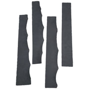 Oil Tan, 6-7 oz Belly Strips, 1-2 SqFt, Black / 6"x48" Average | The Leather Guy