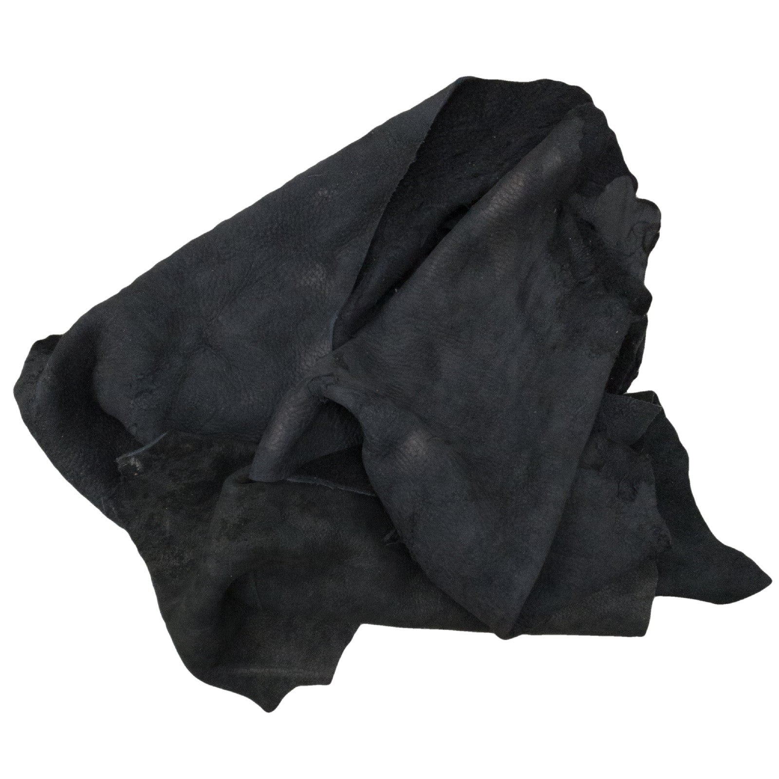 Black Rustic Bison Scrap, 6-9 oz, 3 lb Bison Scrap Bag, Large Pieces, 3 lbs | The Leather Guy