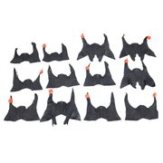 Caiman Project Piece Bundles, Various Colors Genuine Hide, Black Crowns / 12 Pack / Large | The Leather Guy