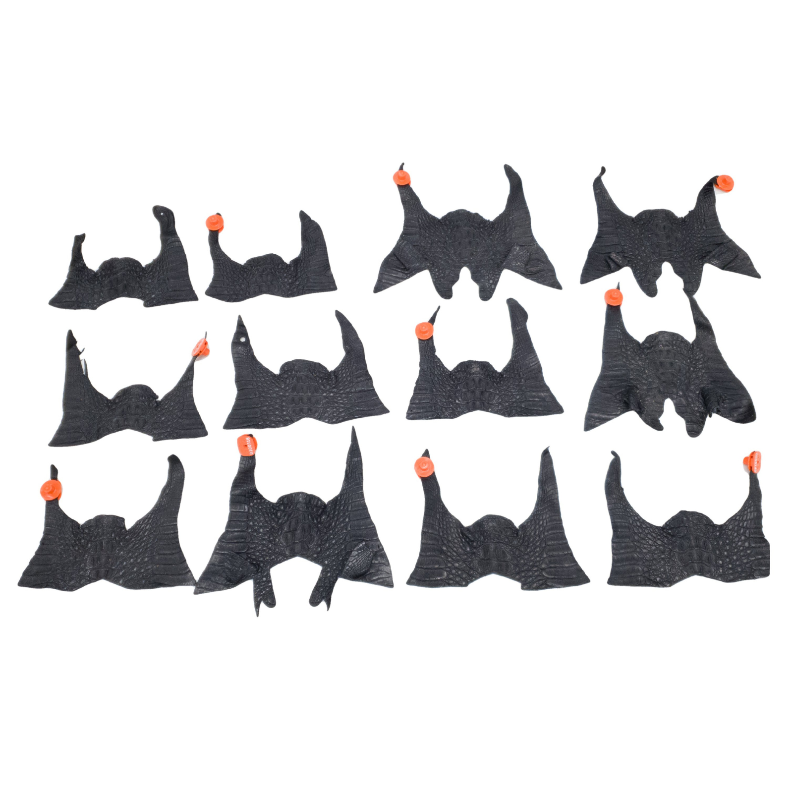 Caiman Project Piece Bundles, Various Colors Genuine Hide, Black Crowns / 12 Pack / Large | The Leather Guy