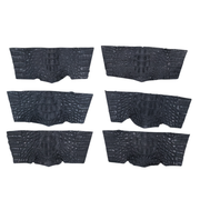 Caiman Project Piece Bundles, Various Colors Genuine Hide, Black Crowns / 6 Pack / Small | The Leather Guy