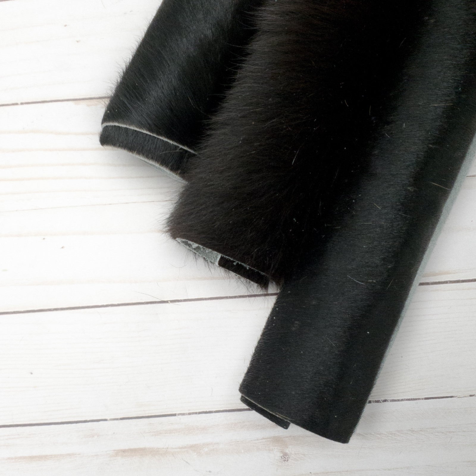 Black Cowhide Leather Upholstery | High Quality Hair on Hide Cowhide Leather | Available in on sale Quarter Hide & Half Hide