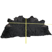 Black, 4-10 Sq Ft Hair-on Cowhide Project Pieces, 22 / 1 | The Leather Guy