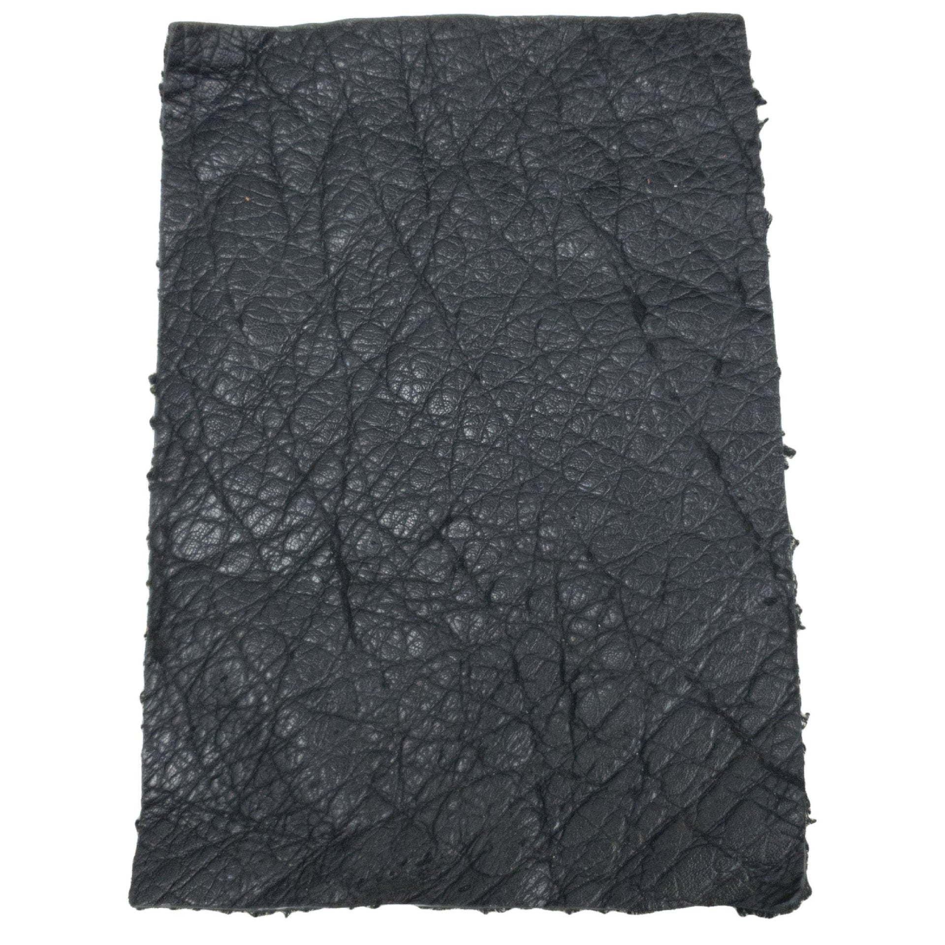 Genuine Elephant Nonstock Pre-cuts, 4.5-5.5 oz, Various Colors, Black Licorice / 6.3" x 9.25" | The Leather Guy