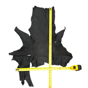 Ostrich, 1-2 Sq Ft, Project Pieces, Black / 2 Sq Ft / 4 | The Leather Guy
