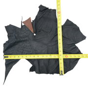 Ostrich, 1-2 Sq Ft, Project Pieces, Black / 1 Sq Ft / 2 | The Leather Guy