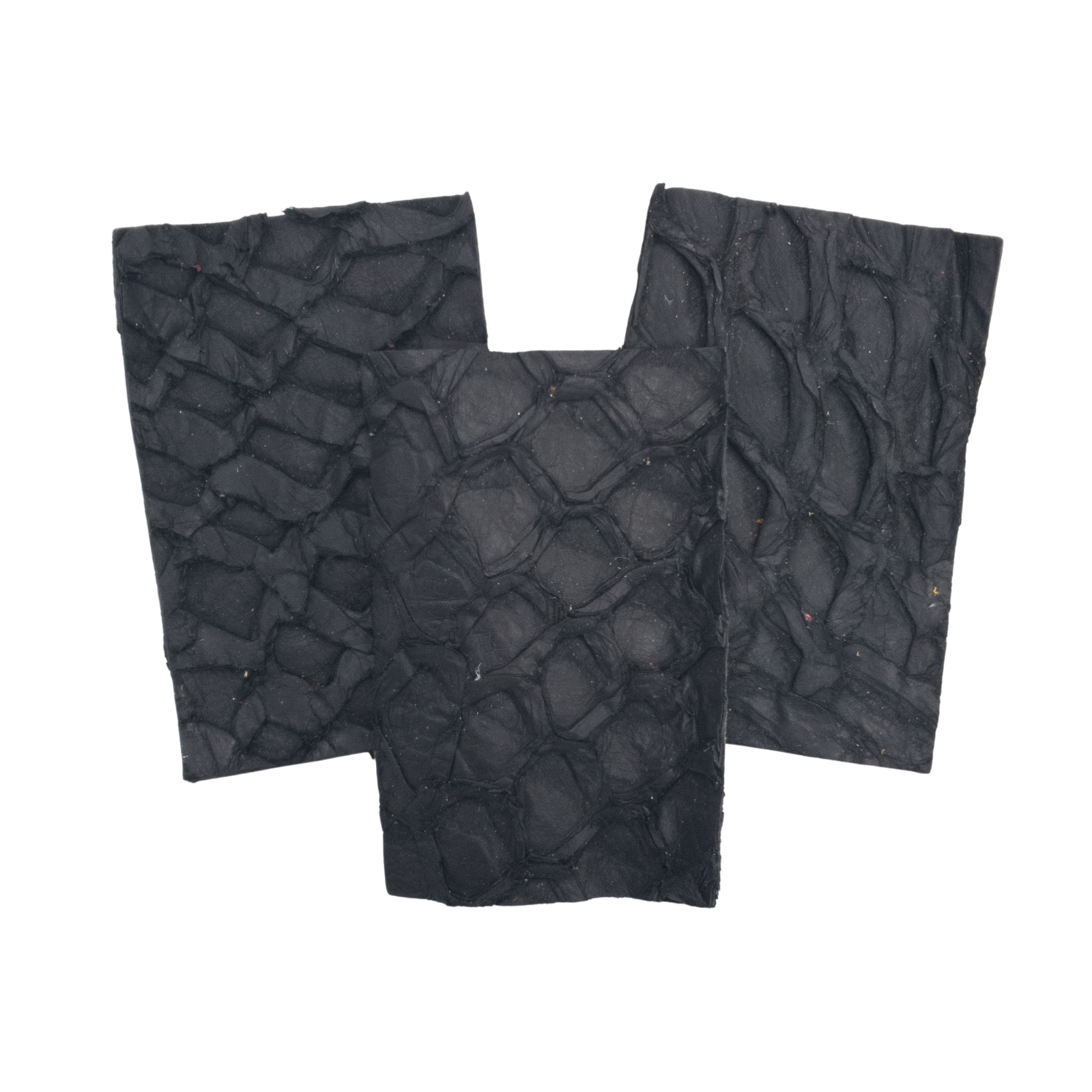 Pirarucu Amazon Bass , 5-7 oz, Nonstock Pre-cuts, Black / 4 x 6 | The Leather Guy
