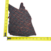 Pirarucu Amazon Bass Leather, Under 1 - 1 Sq Ft Project Pieces, Bleeding Heart / Under 1 Sq Ft / 1 | The Leather Guy