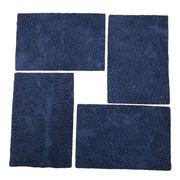 Genuine Carpincho (Capybara) Leather, 3 - 4 oz, Chrome Tan Pre-Cuts, Blue / 4"x6" | The Leather Guy