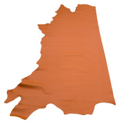 Burnt Orange Cowhide Leather – Pebble Grain 3–4 oz | Boca Burnt Orange, Side / 15 - 17 | The Leather Guy