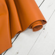 Burnt Orange Cowhide Leather – Pebble Grain 3–4 oz | Boca Burnt Orange, | The Leather Guy