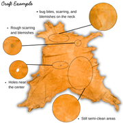 Smoke Commercial Brain Tanned Deer, | The Leather Guy