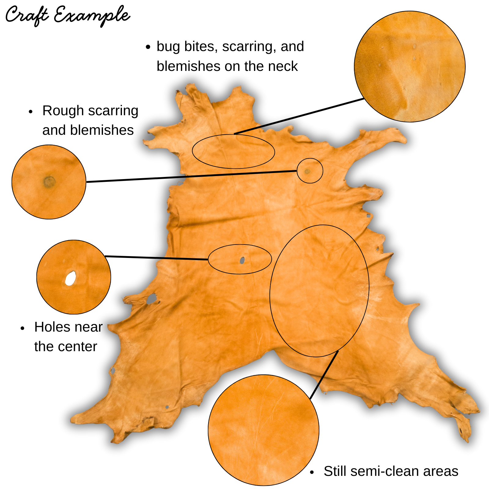 Smoke Commercial Brain Tanned Deer, | The Leather Guy