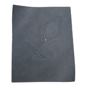 Grunge Branded Pre-cuts, 5-6 oz Oil Tan, Limited Stock Pre-cuts, 1 (8"x10") Distressed Stormy Grey | The Leather Guy