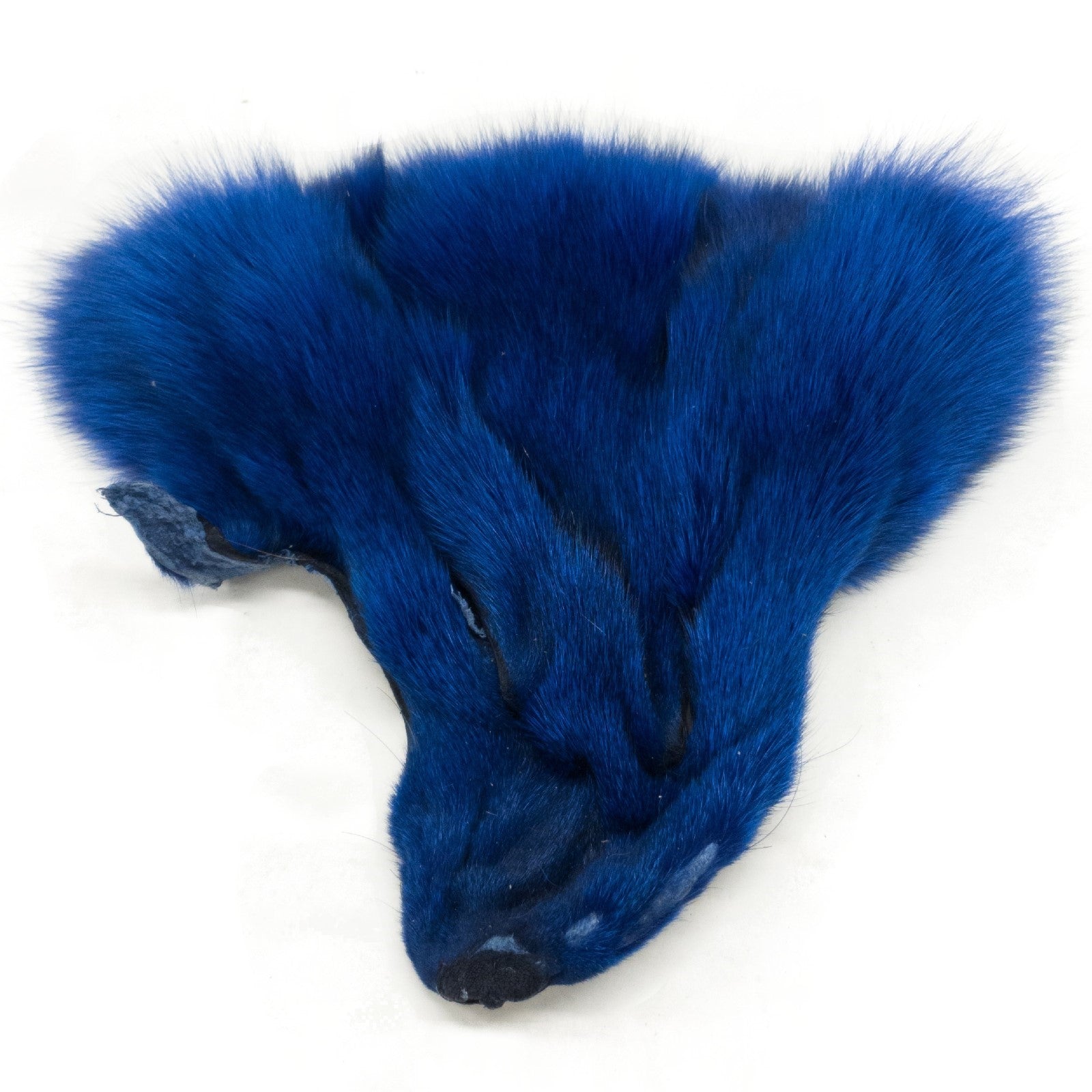 Craft Grade Dyed Fur Face Remnants | Genuine Fur | Grey Fox | The