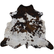 Spotted Brindle Black/Brown/Off White 48" x  73" Cowhide Rug,  | The Leather Guy