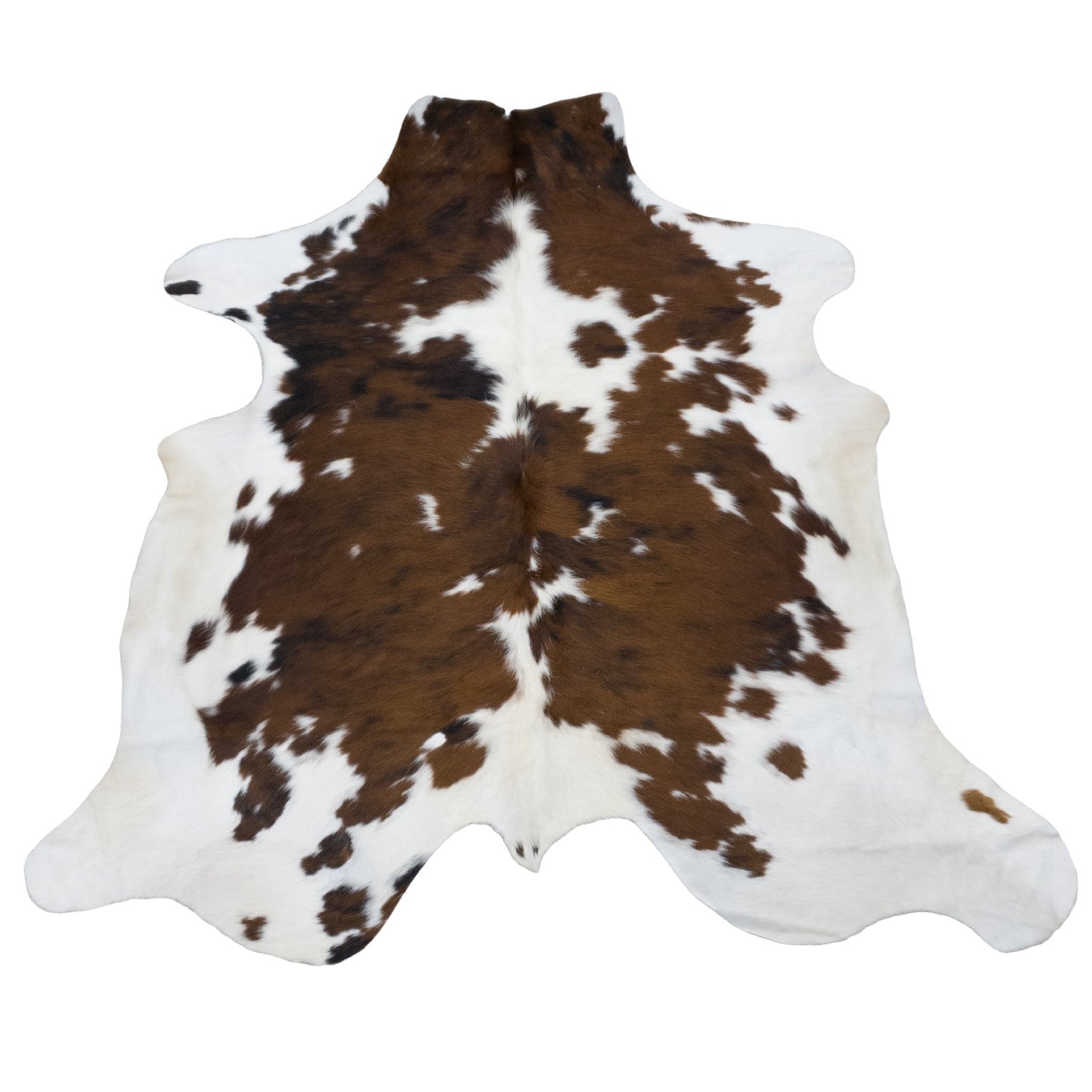 Spotted Brindle Black/Brown/Off White 50" x 72" Cowhide Rug,  | The Leather Guy