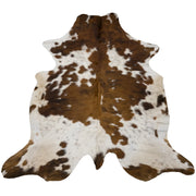 Spotted Brindle Black/Brown/Off White 46" x 79" Cowhide Rug,  | The Leather Guy