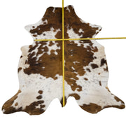 Spotted Brindle Black/Brown/Off White 46" x 79" Cowhide Rug,  | The Leather Guy