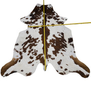 Spotted Brindle Black/Brown/Off White 39" x  80" Cowhide Rug,  | The Leather Guy
