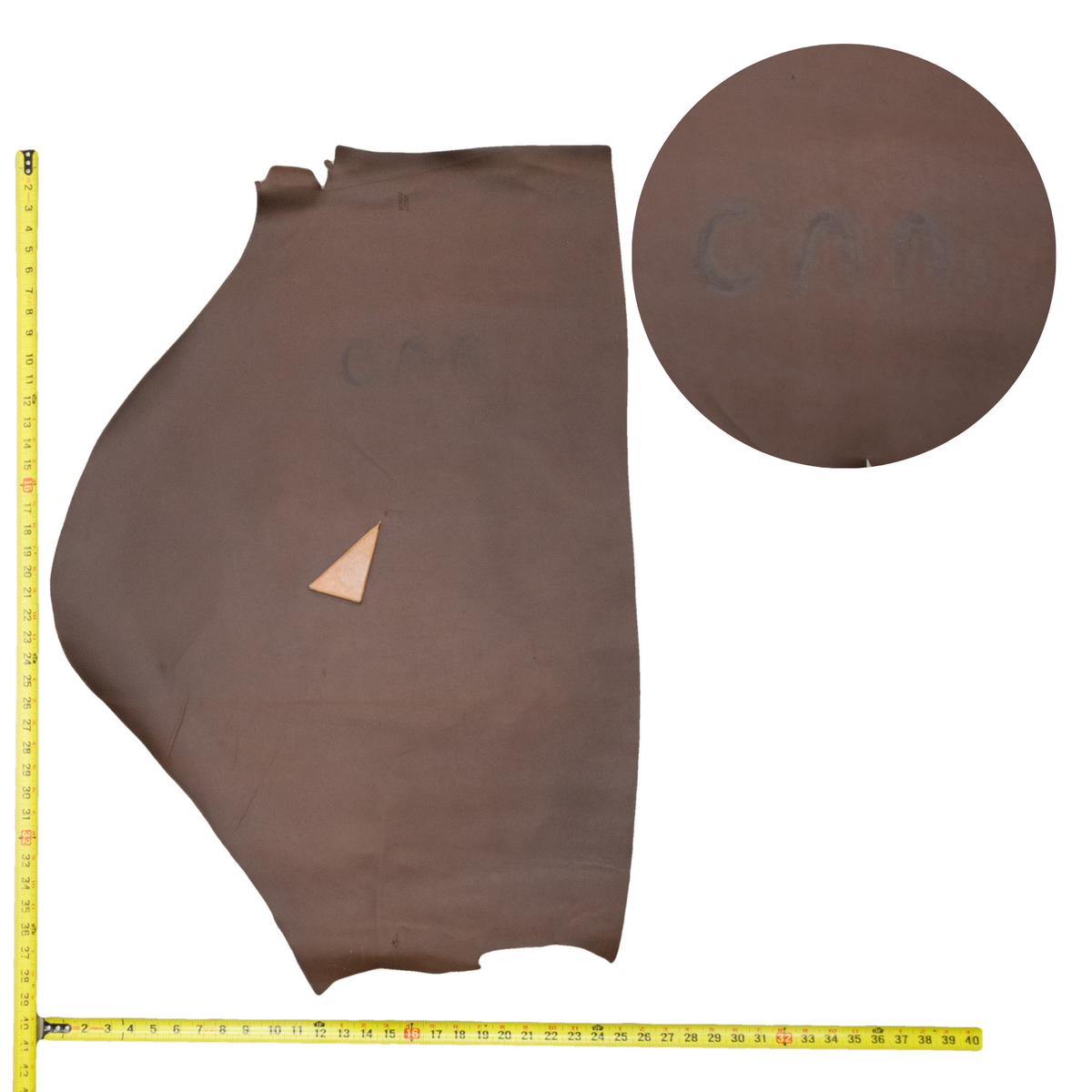 Grunge Branded Project Pieces, 5-6 oz Oil Tan, Limited Stock, 4 Sq Ft - Brown 2 | The Leather Guy