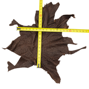 Ostrich, 1-2 Sq Ft, Project Pieces, Dark Browns / 1 Sq Ft / 3 | The Leather Guy