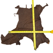 Ostrich, 1-2 Sq Ft, Project Pieces, Dark Browns / 2 Sq Ft / 4 | The Leather Guy