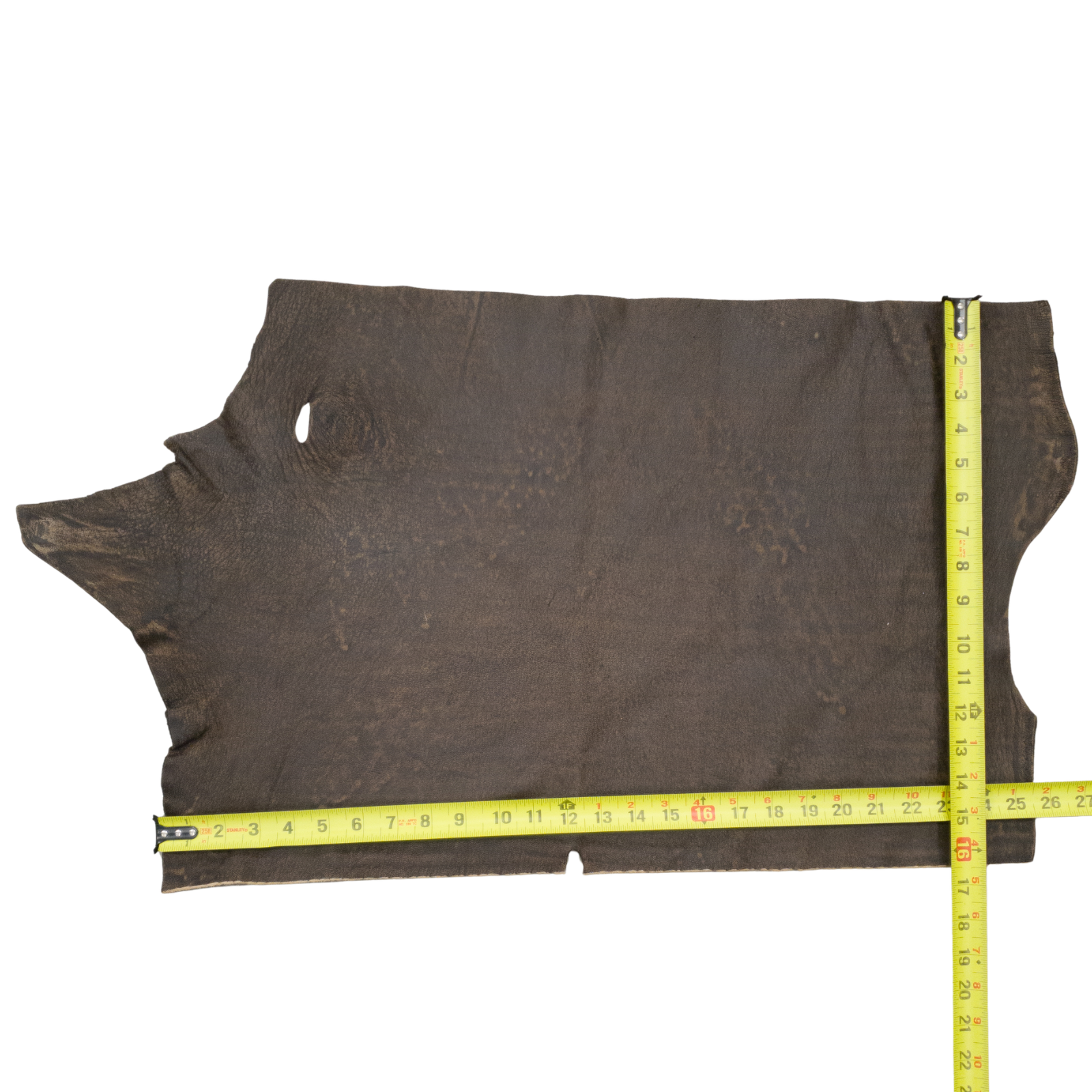 Safari Brown, 3-4 oz, Project Pieces, Genuine Wildebeest Hides, 3 Sq Ft | The Leather Guy