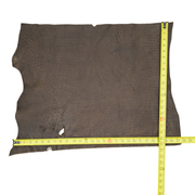 Safari Brown, 3-4 oz, Project Pieces, Genuine Wildebeest Hides, 4 Sq Ft | The Leather Guy