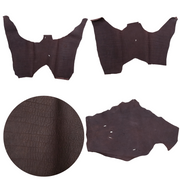 Genuine Bull Shark Leather, Mid Section Project Pieces, 3 - 5 oz, Mixed Colors, Burgundy - Low grade / Medium | The Leather Guy