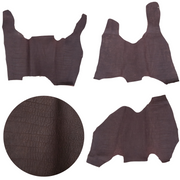 Genuine Bull Shark Leather, Mid Section Project Pieces, 3 - 5 oz, Mixed Colors, Burgundy - Regular / Medium | The Leather Guy