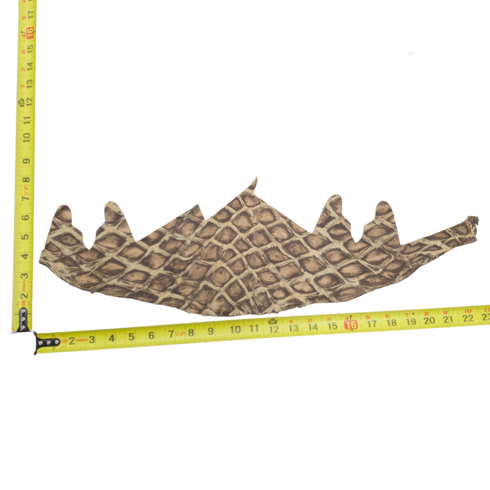 Pirarucu Amazon Bass Leather, Under 1 - 1 Sq Ft Project Pieces, Burlap Tan / Under 1 Sq Ft / 1 | The Leather Guy
