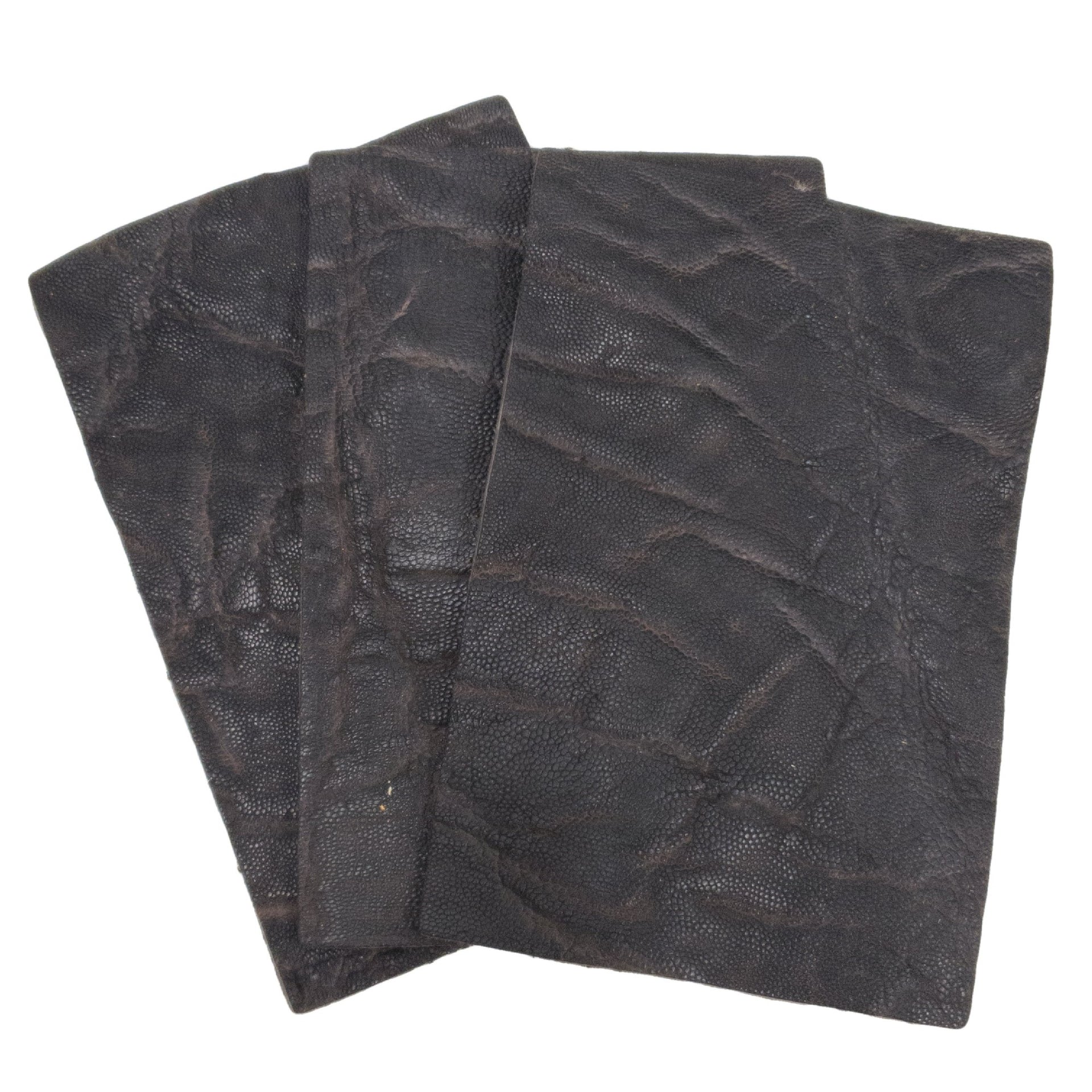 Genuine Elephant Nonstock Pre-cuts, 4.5-5.5 oz, Various Colors, Burnt Brown / 4" x 6" | The Leather Guy