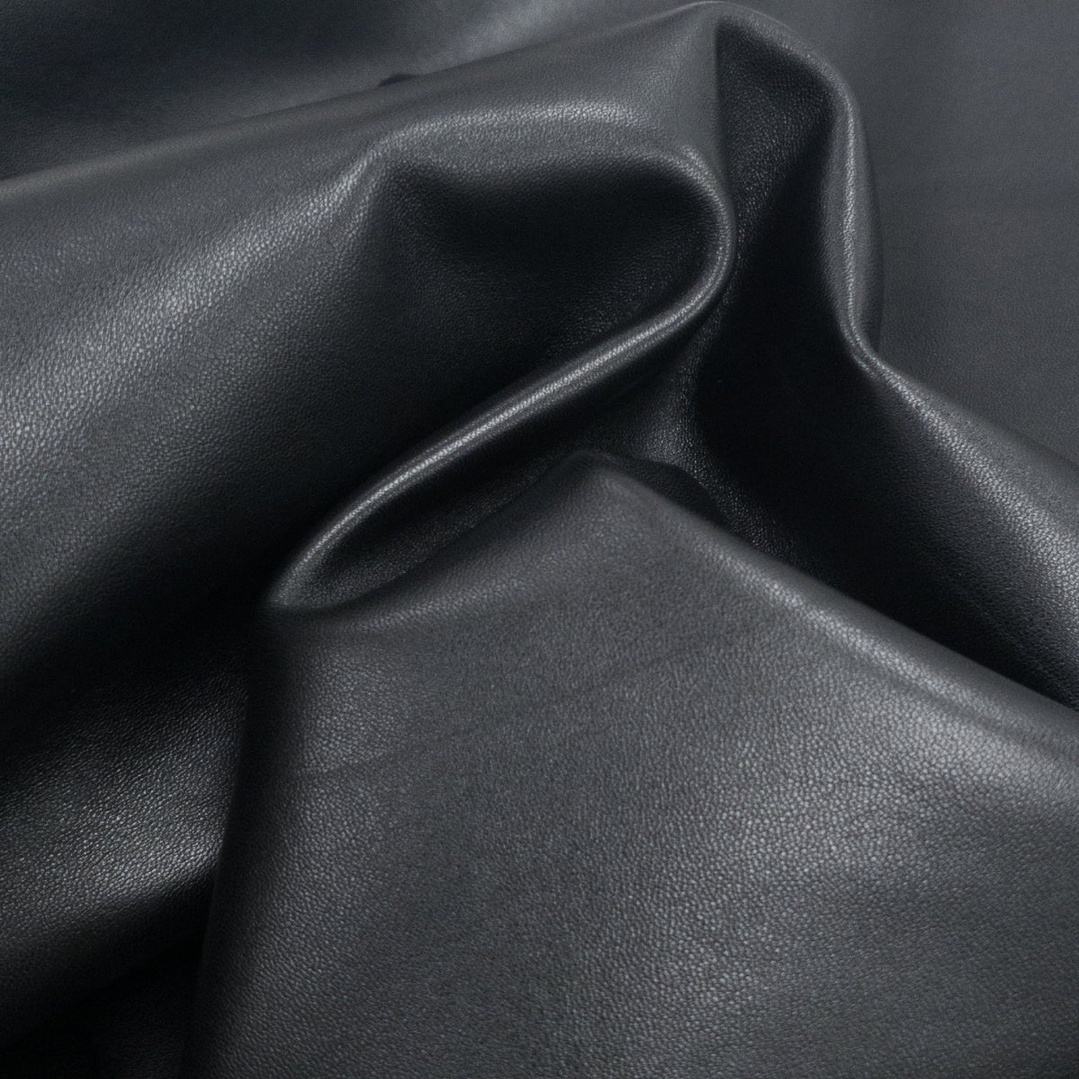 Black, 5-14 Sq Ft, 1.5-2.5 oz, Lamb Hides, Buttery Black / 3-4 | The Leather Guy