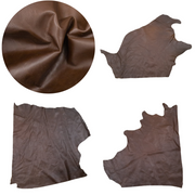 Dark Brown, 2-4 oz, 3-10 Sq Ft, Upholstery Cow Project Pieces, Cafe Brown (2-3 oz) / 3-6 Sq ft | The Leather Guy