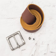 Belt Maker Kit, 8-9 oz, Chestnut / Antique Nickel / Without | The Leather Guy