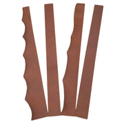 Oil Tan, 6-7 oz Belly Strips, 1-2 SqFt, Chestnut / 4"x48" Average | The Leather Guy