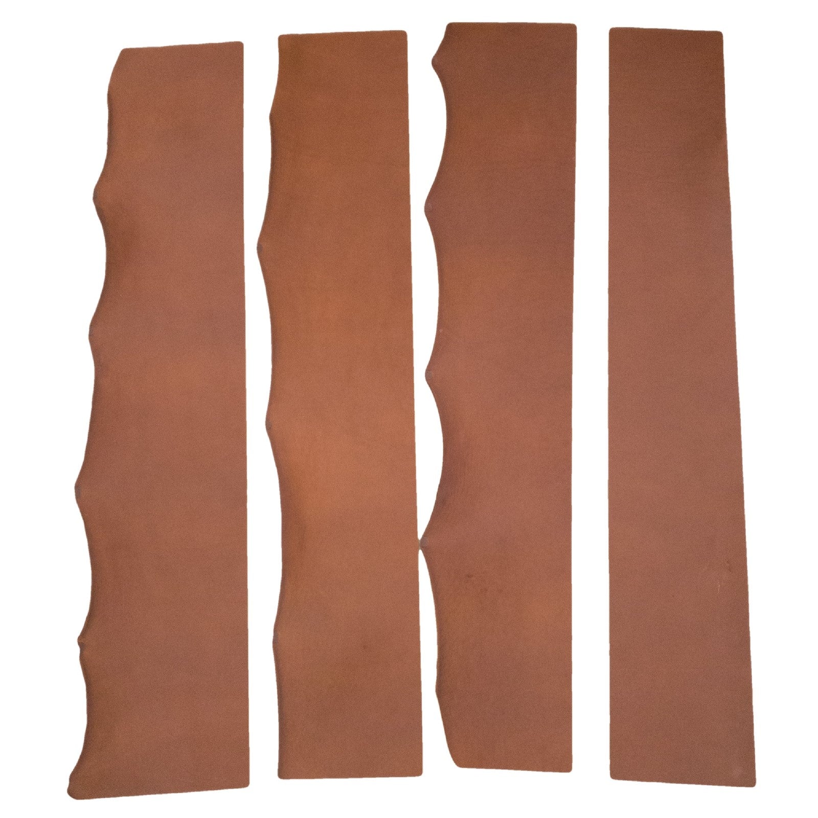 Oil Tan, 6-7 oz Belly Strips, 1-2 SqFt, Chestnut / 8"x48" Average | The Leather Guy