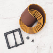 Belt Maker Kit, 8-9 oz, Chestnut / Black / Without | The Leather Guy