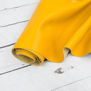 Chi-Town Mustard Yellow, Tried n True, 3-4 oz Leather Cow Hides, | The Leather Guy