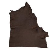 Check-In Chocolate, 7-9 oz, 12-23 SqFt, Flyin' Bison Sides and Project Pieces, Top Piece / 6.5-7.5 Sq Ft | The Leather Guy