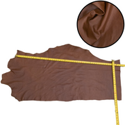 Dark Browns, 3-16 Sq Ft Upholstery Cowhide Project Pieces, Cinnamon Stick / 7 / 1 | The Leather Guy
