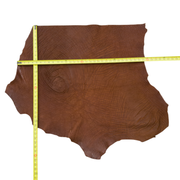 Redcliff Clay Brown, 4-5 oz, 2-4 Sq Ft, Genuine Elephant Hides, 6 / Hide 1 | The Leather Guy