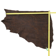 Genuine Elephant Leather Hides, Cognac Safari Non-Stock, 4-5 oz, 1-4 Sq Ft, 1 (6 Sq Ft) | The Leather Guy