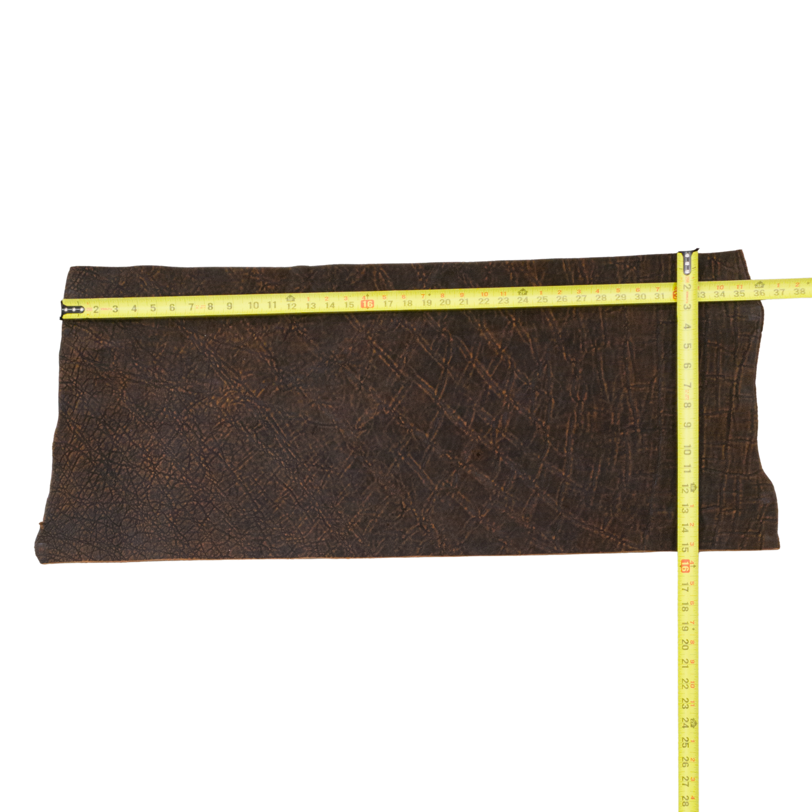 Genuine Elephant Leather Hides, Cognac Safari Non-Stock, 4-5 oz, 1-4 Sq Ft, 2 (4 Sq Ft) | The Leather Guy