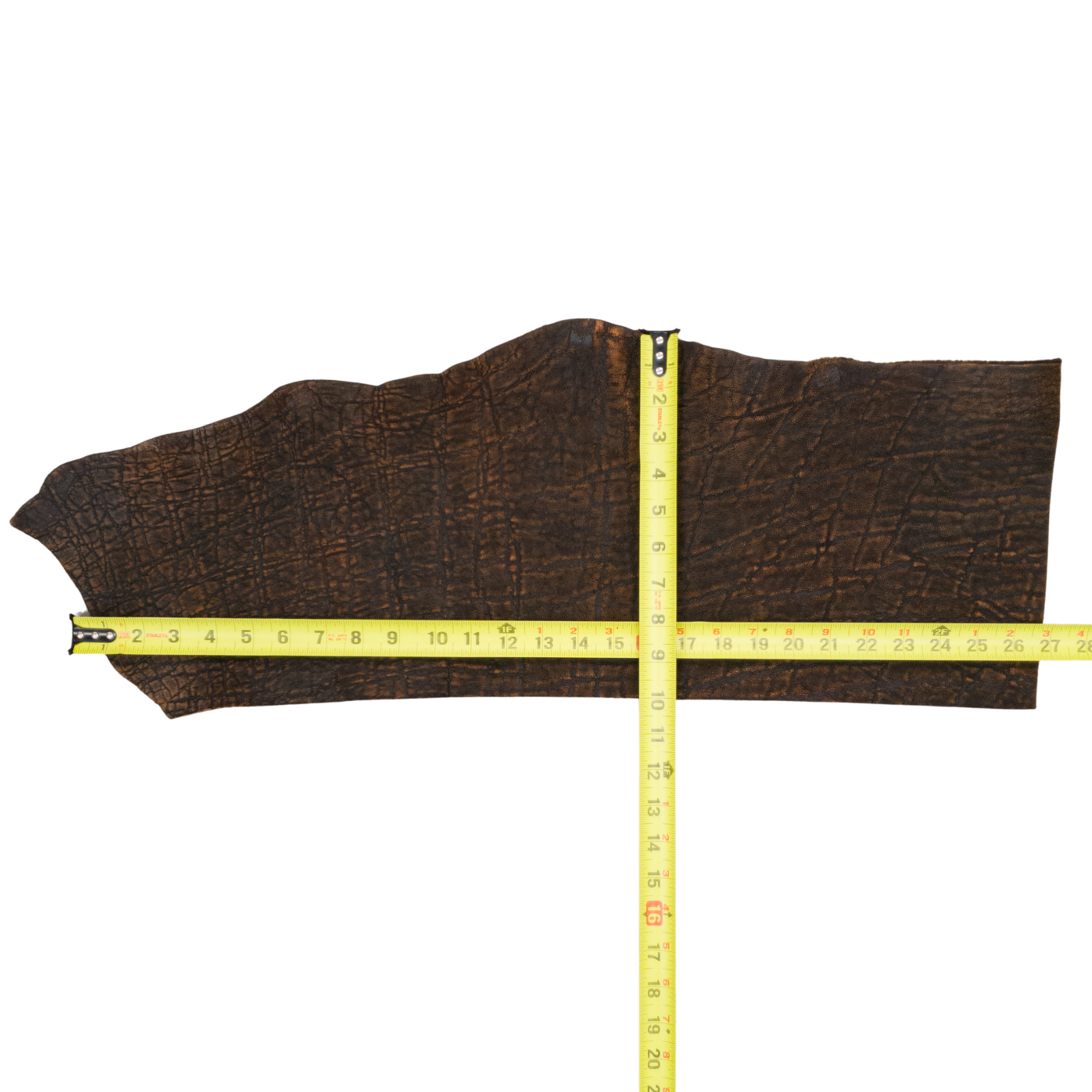 Genuine Elephant Leather Hides, Cognac Safari Non-Stock, 4-5 oz, 1-4 Sq Ft, 5 (2 Sq Ft) | The Leather Guy